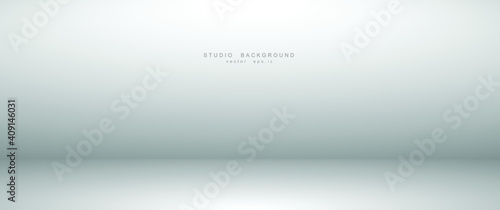 Empty blue studio room Backdrop. Light interior with copyspace for your creative project . Vector illustration EPS 10
