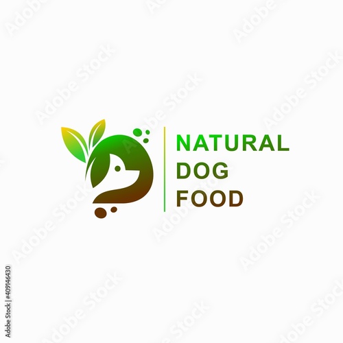 natural dog food logo, natural pet food logo