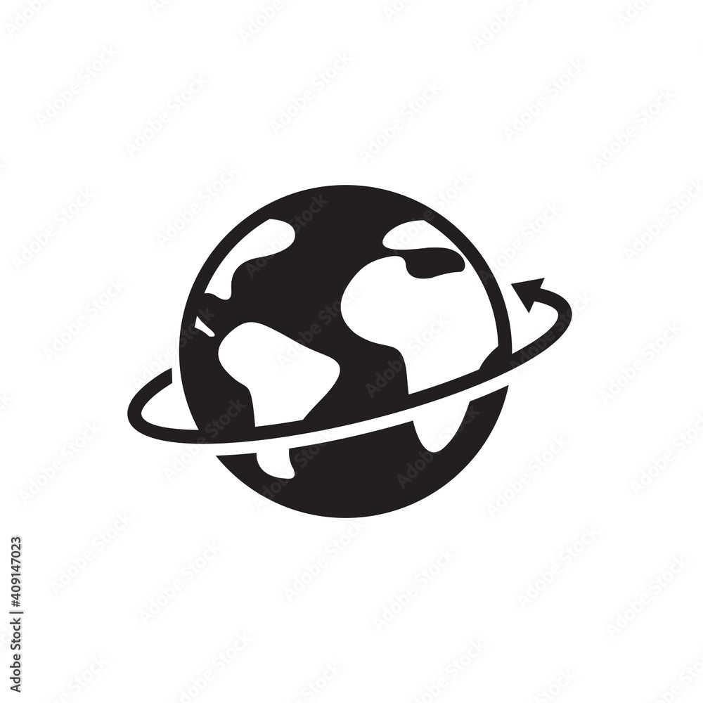 Fototapeta premium globe icon symbol sign vector