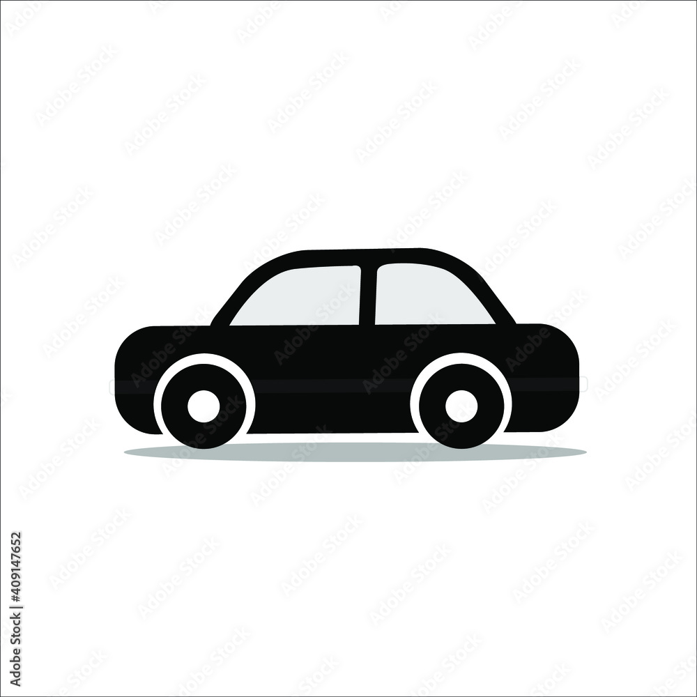 car in flat trendy style, isolated. Car icon background for your website design logo, app, UI. Vector icon illustration, EPS10.