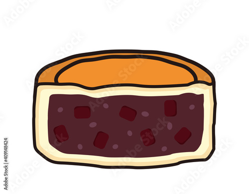 大判焼きのベクターイラスト　今川焼