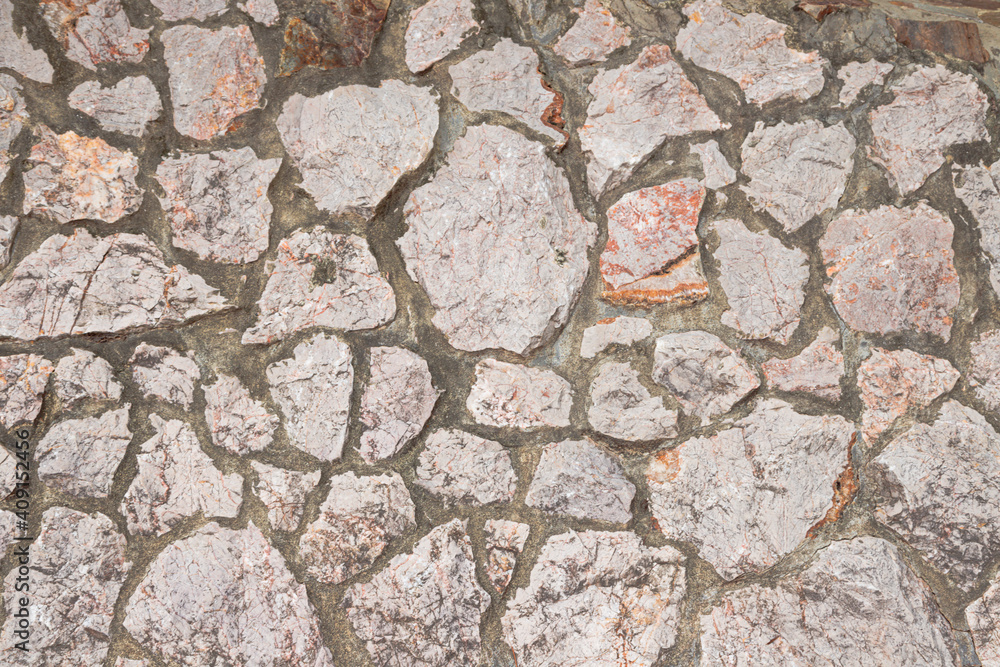 Obraz premium Gray old stone wall