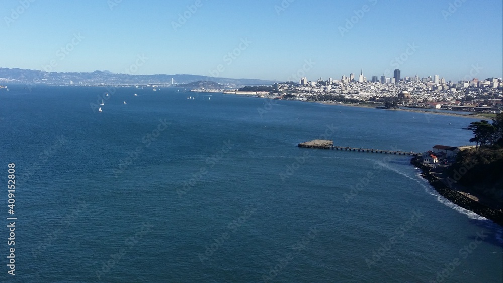 San Francisco Bay from the Golden Gate Bridge