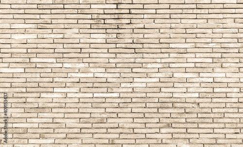 Old vintage retro style bricks wall for brick background and texture.