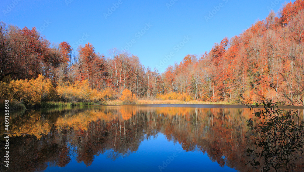 A beautiful lake high in the mountains.