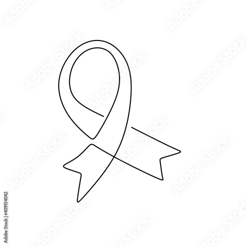 One line logo design of bre...