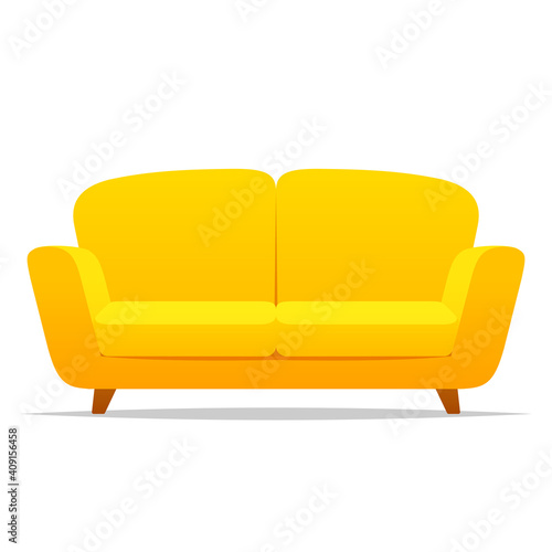 Couch sofa vector isolated illustration