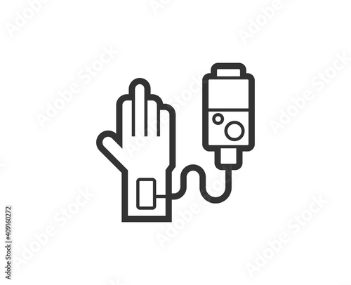 Donation icon. Medical black line sign. Premium quality graphic design pictogram. Outline symbol icon for web design, website and mobile app on white background. 