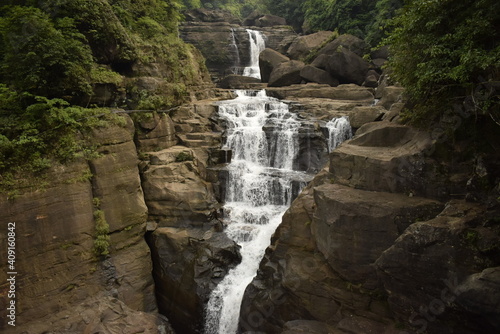 borhill waterfall cascade at dawki