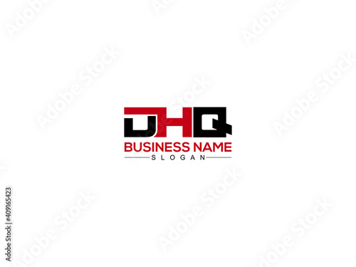 DHQ Initial, dhq Letter Design For New Business photo