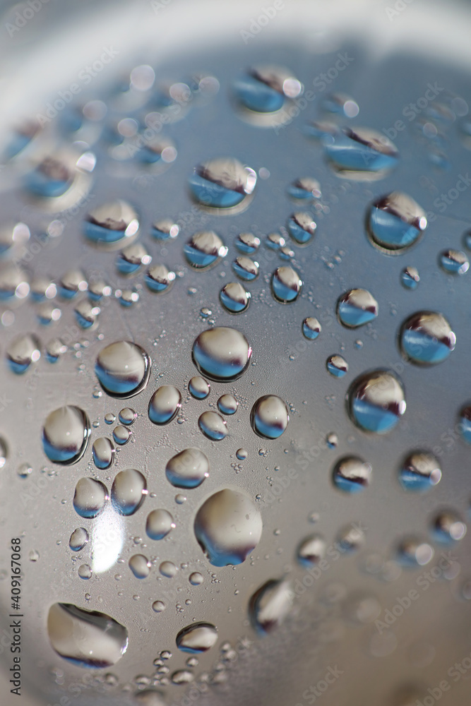 Water droplets in plastic bottle macro background high quality prints Water droplets in plastic bottle macro background high quality prints