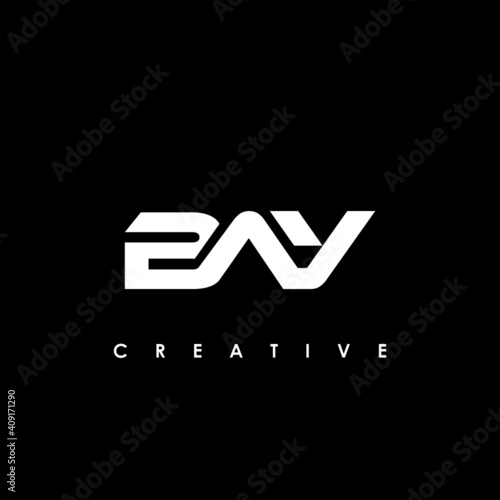 BAY Letter Initial Logo Design Template Vector Illustration