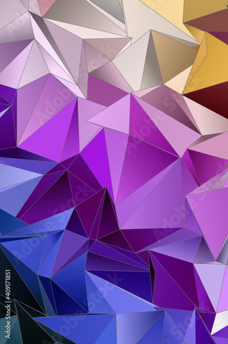 Abstract Low-Poly background. triangulated texture. Design 3d. Polygonal geometrical pattern. Triangular modern style