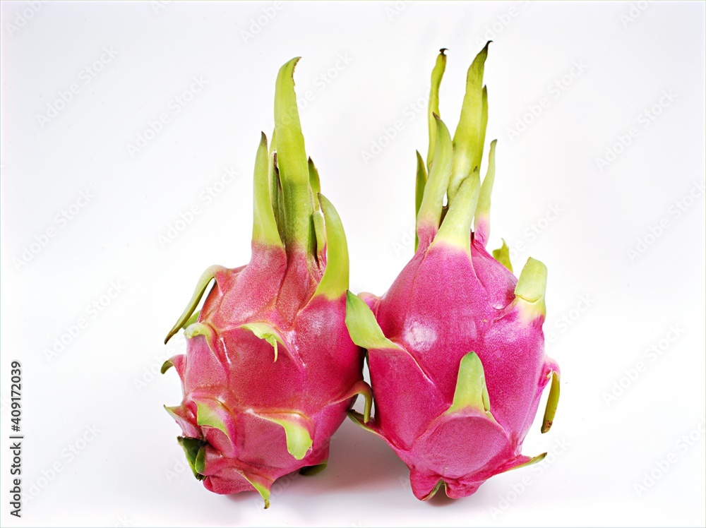 Dragon fruit isolated on white background ,Pitahaya ,pitaya Dragon fruit isolated on white background ,Pitahaya ,pitaya