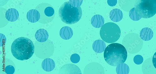 Circle pattern background .Blue shades 