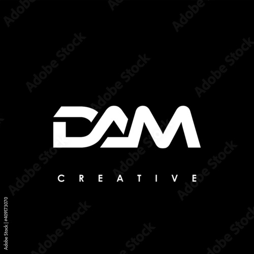 DAM Letter Initial Logo Design Template Vector Illustration