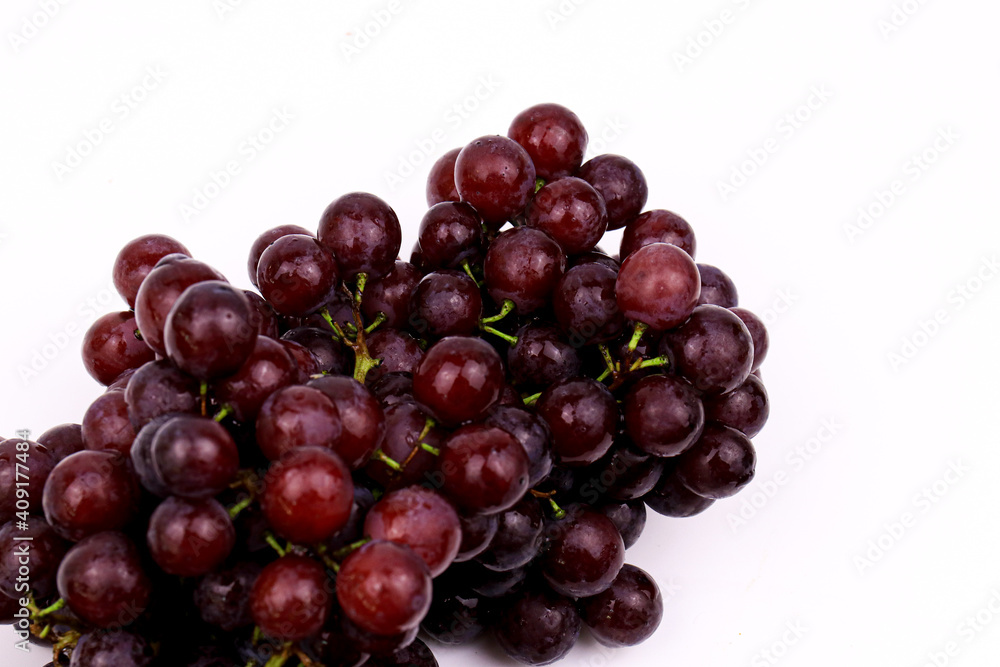 Fresh Organic Grapes on white background Fresh Organic Grapes on white background
