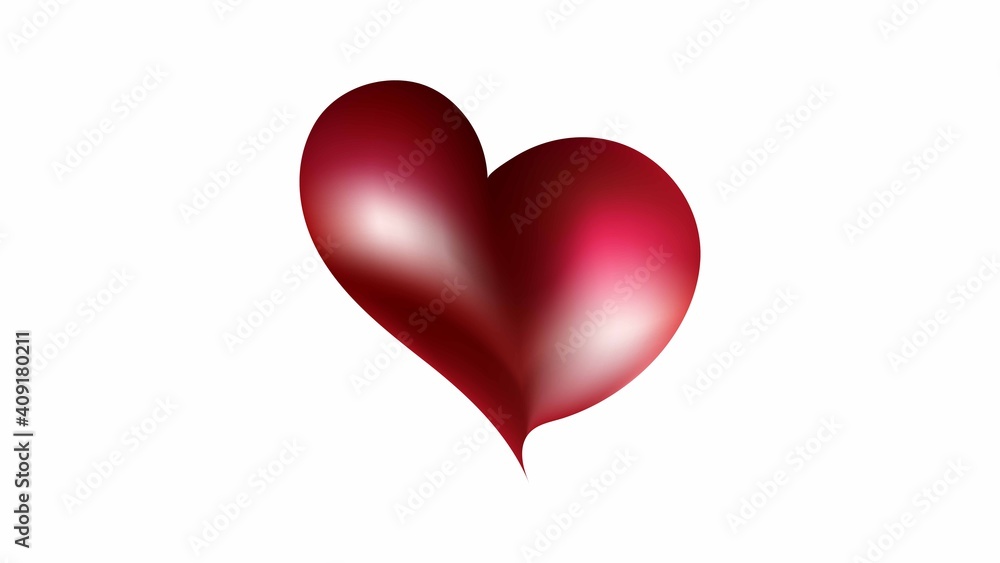 3d realistic love icon. Eps10 vector