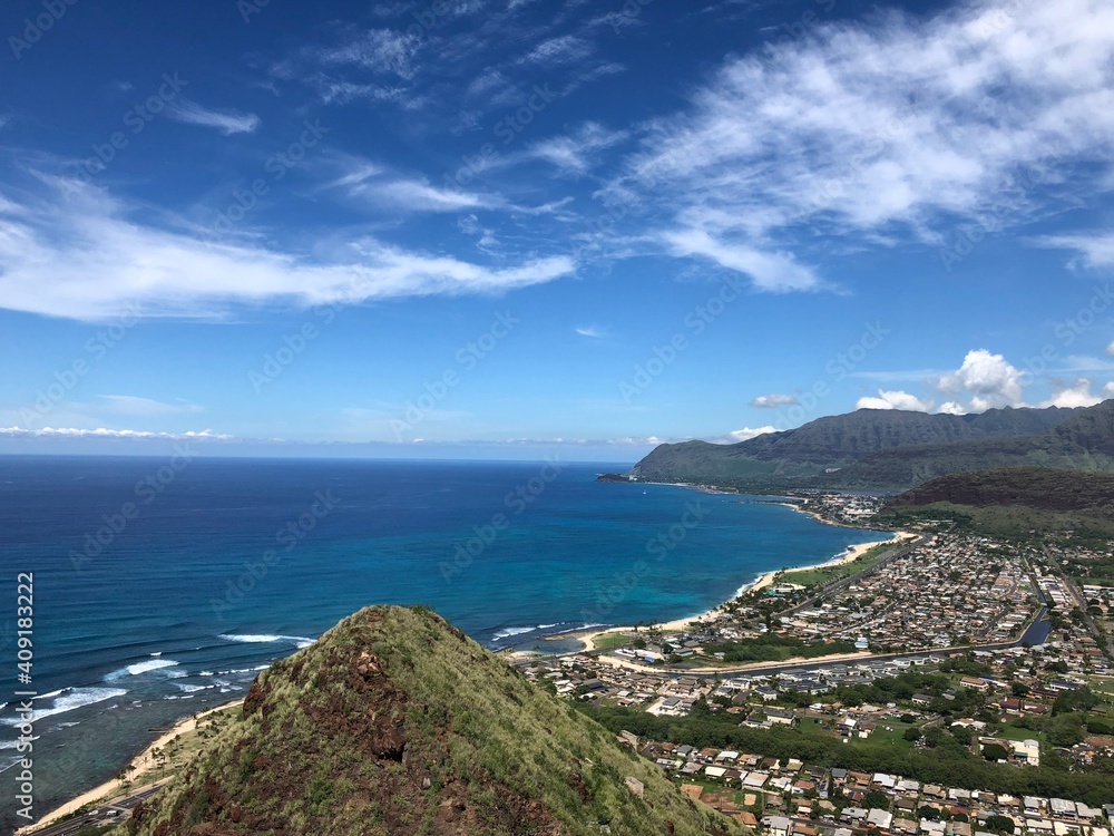ハワイのピンクボックスからの眺め
