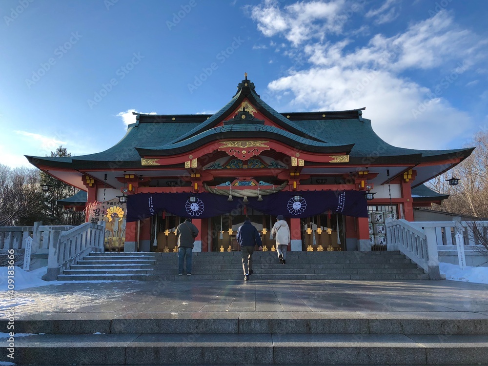 Naklejka premium 樽前山神社