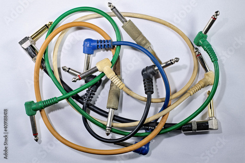 Various audio cables with 1/4