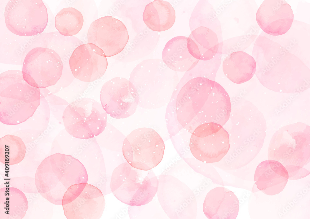 水彩 かわいいピンク 水玉の背景 Stock Vector Adobe Stock 水彩 かわいいピンク 水玉の背景 Stock Vector Adobe Stock
