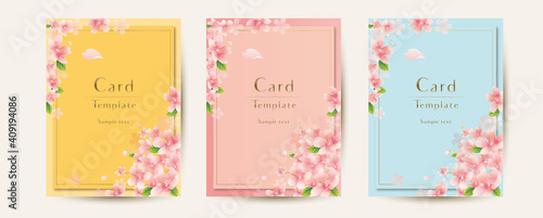 エレガントな花のベクターイラスト　ウェディング　春,Set of floral  elegant  templates. Elegant Spring Flowers Vector Background