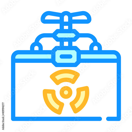 container for storing biomaterials color icon vector illustration