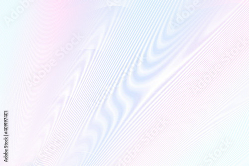 Soft pink, blue zigzag pattern, watermark. Guilloche design. Wavy lines. Thin curves. Soft gradient. Vector abstract background for passport, money, banknote, diploma, certificate. EPS10 illustration
