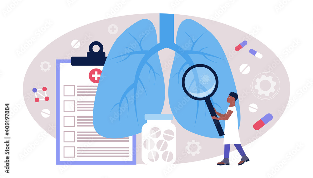 Pulmonology concept Pulmonology concept