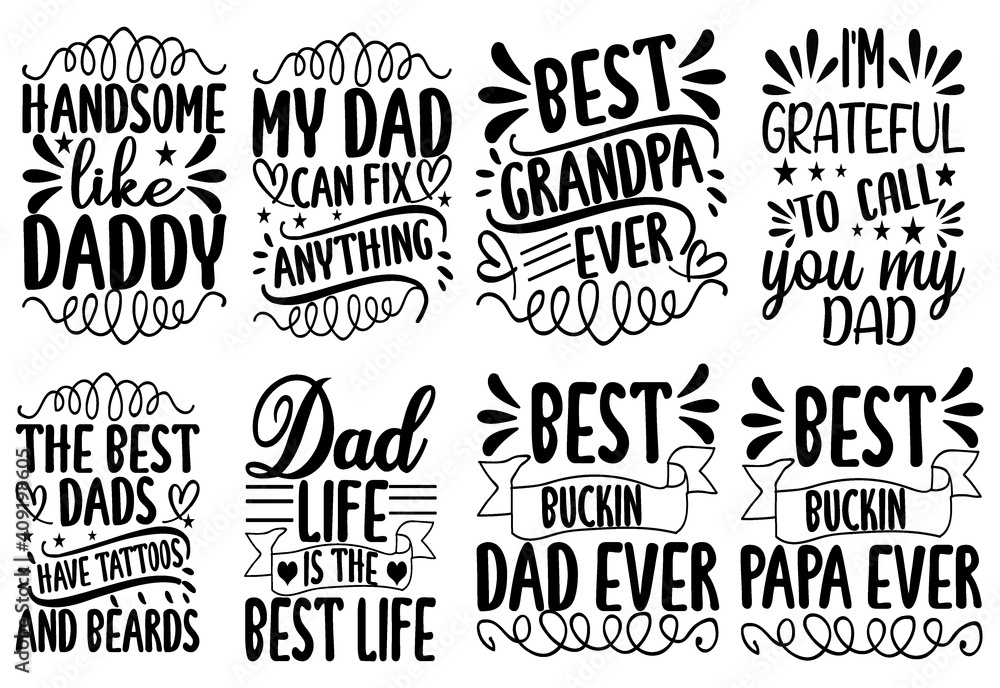 Plakat Dad SVG, dad cut file Bundle, dad quotes SVG Bundle, dad design ...