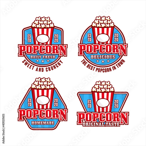 Popcorn design premium logo collection-2