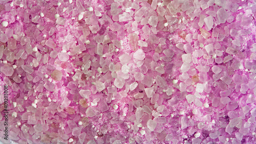 Cosmetic salt crystals background or pattern