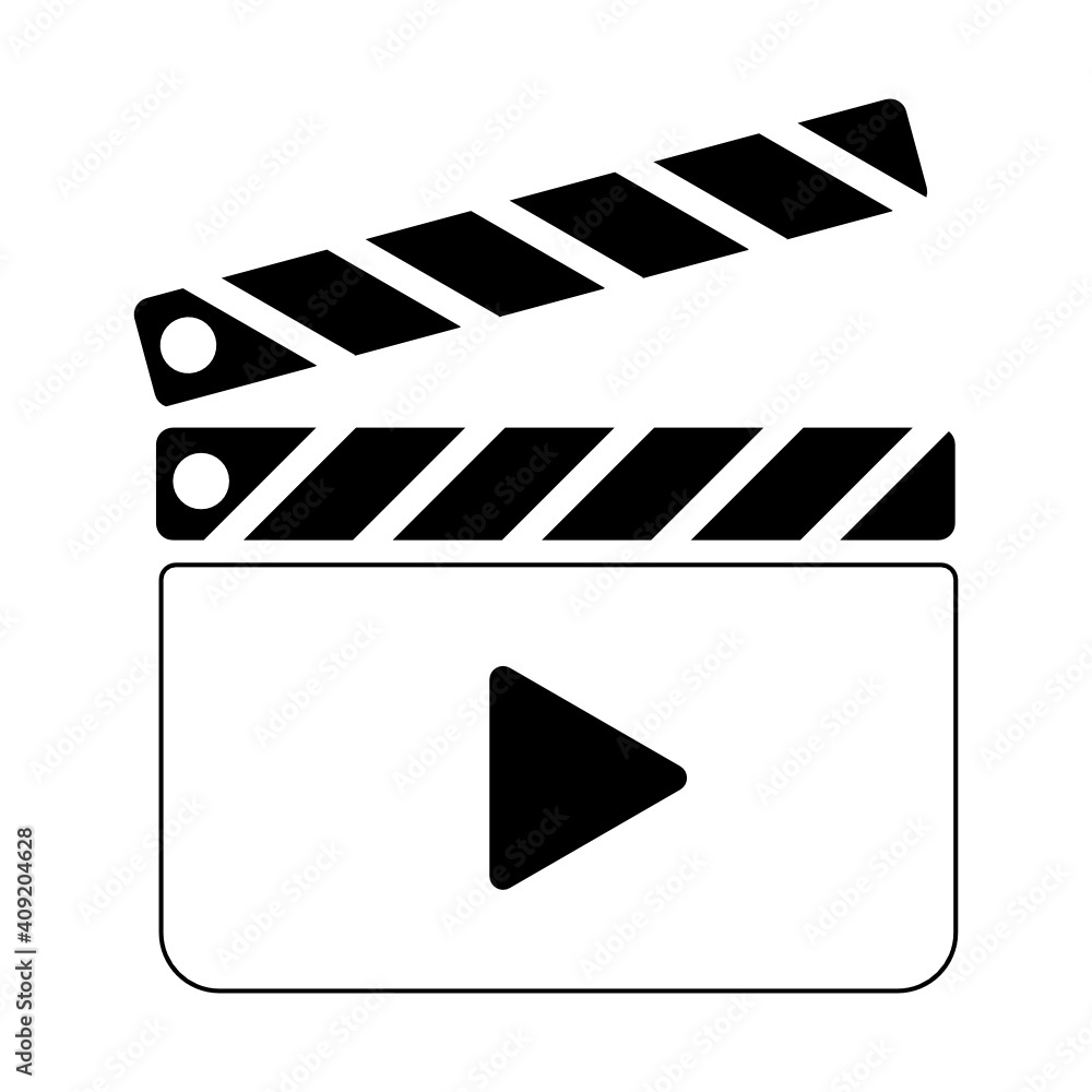 Media Player Vector Icon.Movie Player Vector Icon