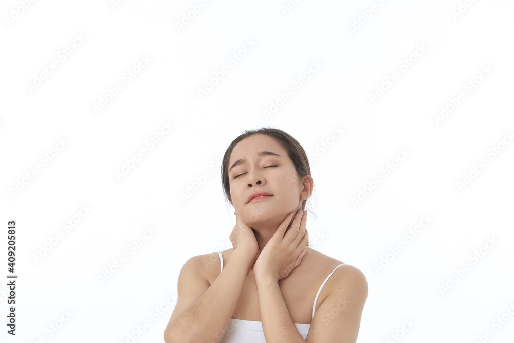 Young beautiful girl with perfect clean skin Young beautiful girl with perfect clean skin