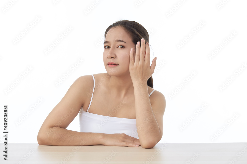 Young beautiful girl with perfect clean skin Young beautiful girl with perfect clean skin