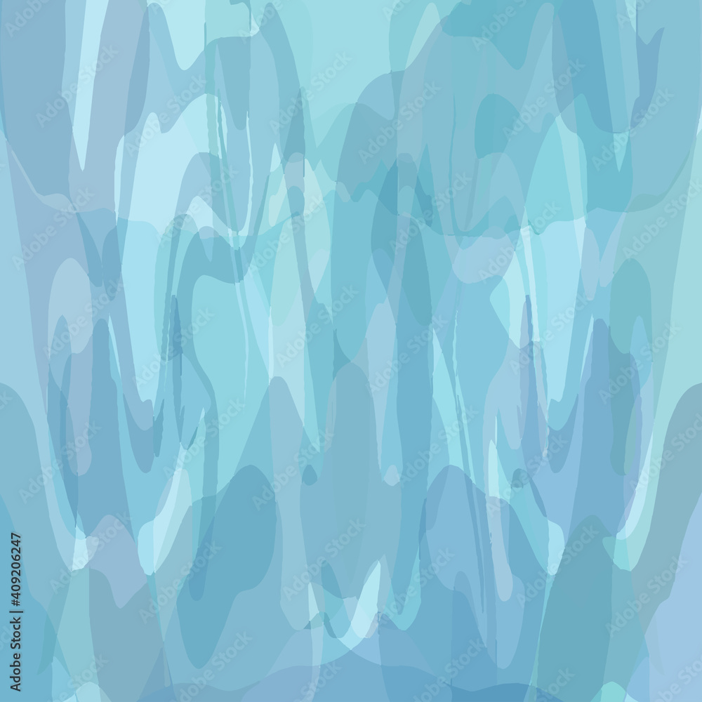 Fototapeta premium Blue green background texture with stained glass effect. Grunge watercolor painted in elegant faded banner design. Vector abstract artwork pattern.