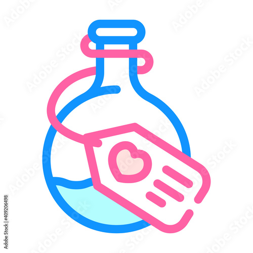 potion magical liquid color icon vector illustration