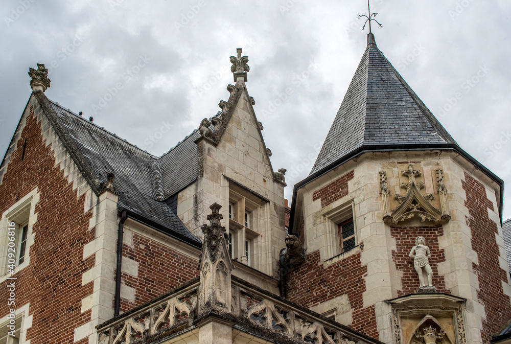 Fototapeta premium Le Clos-Lucé, maison de Léonard de Vinci, à Amboise, France