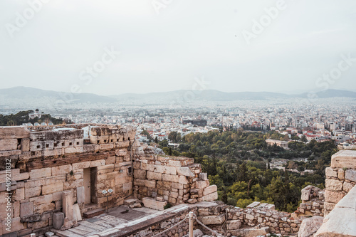 view of the roman forum in athens  photo
