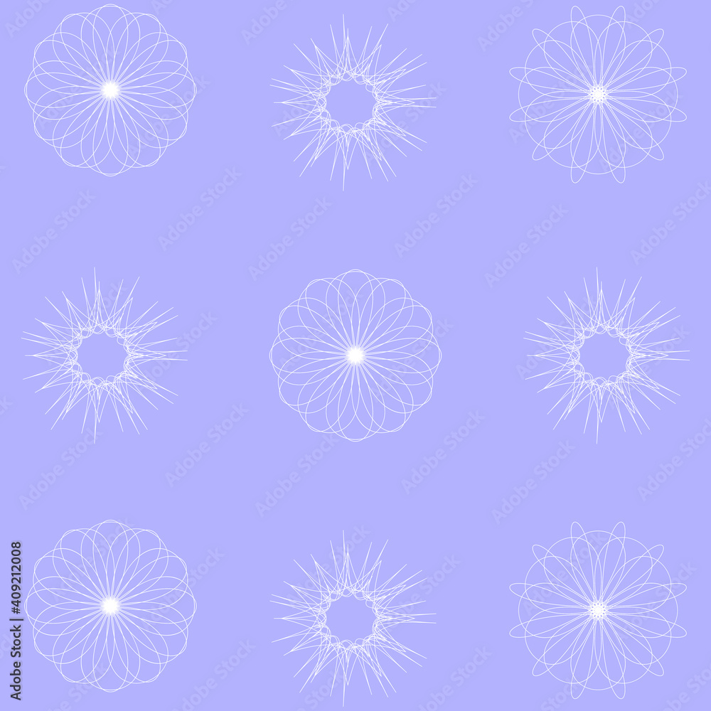 set of flowers, abstract, seamless pattern set of flowers, abstract, seamless pattern