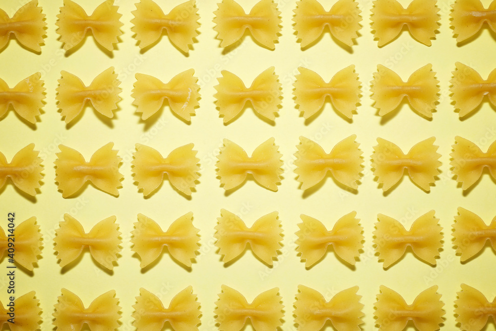 Pasta ties close up Pasta ties close up