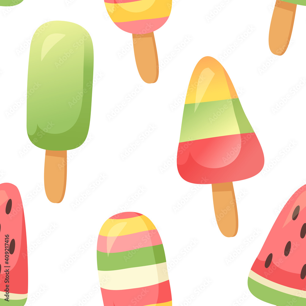 Hand Drawn Ice Cream Vector Artistic Drawing. Summer Illustration Sweet Fast Food Hand Drawn Ice Cream Vector Artistic Drawing. Summer Illustration Sweet Fast Food