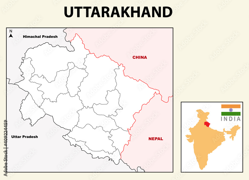 Uttarakhand map