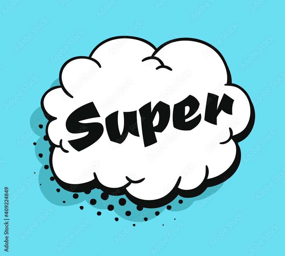 Pop art speech bubble drawing with text. Cartoon style vector collection of frames. Comic illustration on color background Pop art speech bubble drawing with text. Cartoon style vector collection of frames. Comic illustration on color background