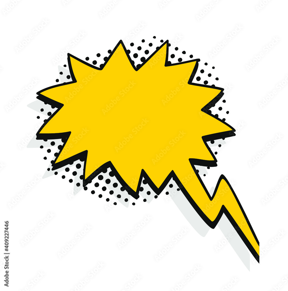 Pop art heart speech bubble without text. Cartoon style vector collection of frames. Comic illustration on blue background Pop art heart speech bubble without text. Cartoon style vector collection of frames. Comic illustration on blue background