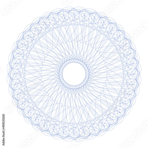 Vector Guilloche elements for certificate or diploma and currency design