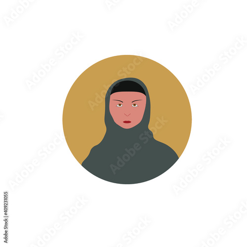 background of muslim woman with hijab
