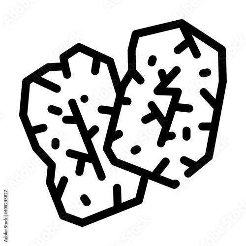 runes accessory line icon vector illustration flat
