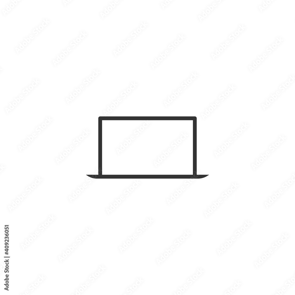 Macbook air icon. Laptop symbol modern, simple, vector, icon for website design, mobile app, ui. Vector Illustration Macbook air icon. Laptop symbol modern, simple, vector, icon for website design, mobile app, ui. Vector Illustration